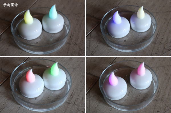 水に浮かべると光るLEDキャンドル