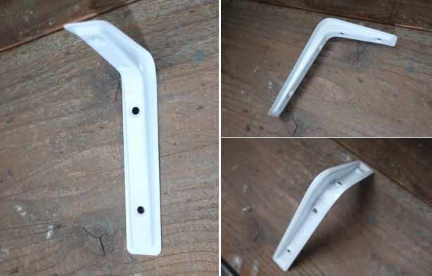 軽量でシンプルなホワイトカラーのブラケット