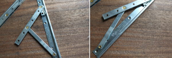 窓の開き止めとして使えるホイトコ金物